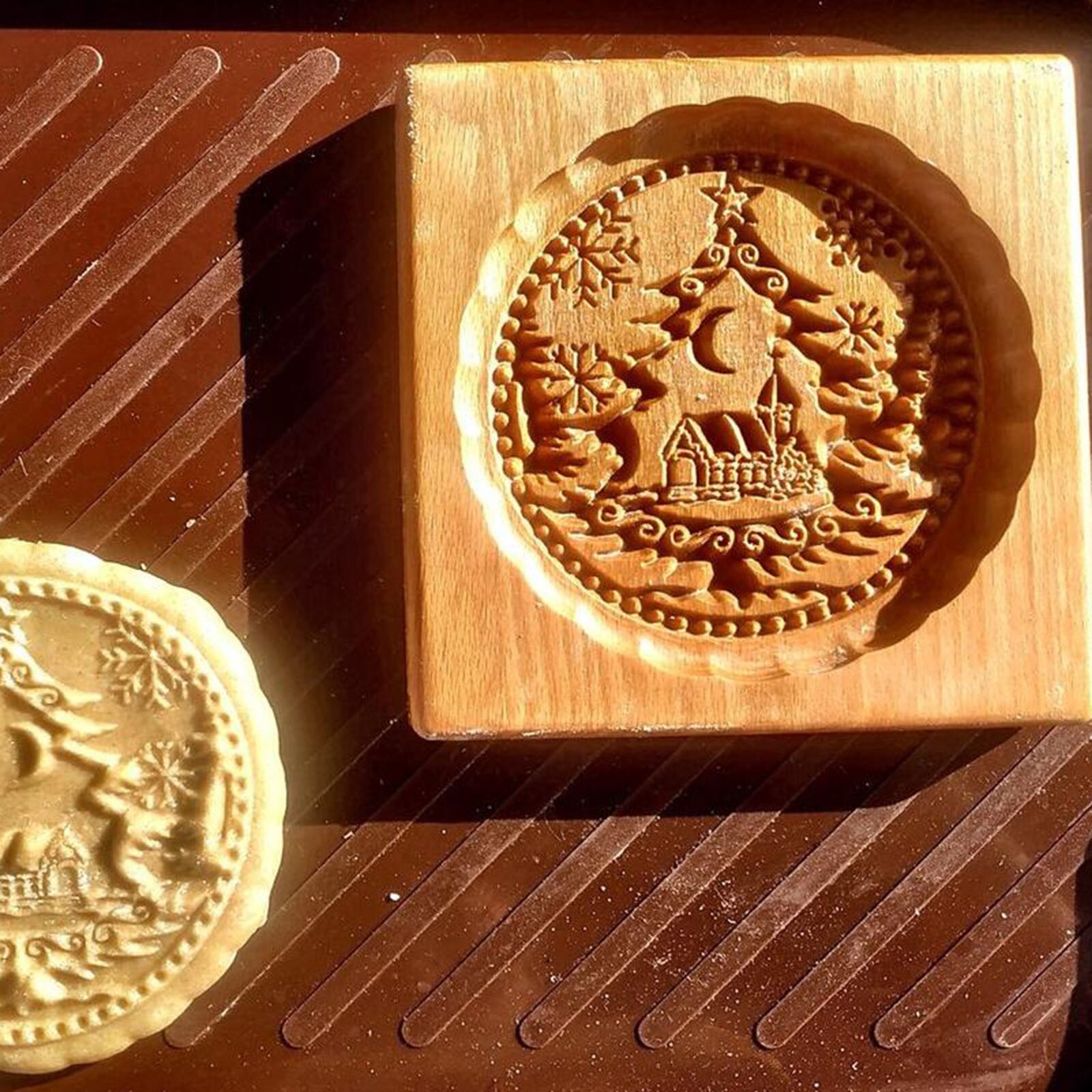 Gingerbread Wooden Cookie Mold Gingerbread Wooden Cookie Mold