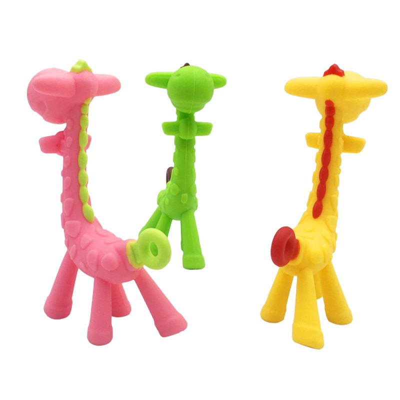 Giraffe Teether Silicone Teething Toy Giraffe Teether Silicone Teething Toy