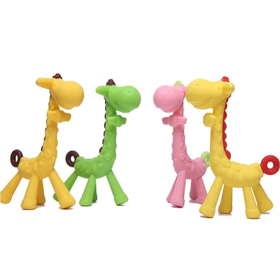 Giraffe Teething Toy Pacifier Chain Accessory Giraffe Teething Toy Pacifier Chain Accessory