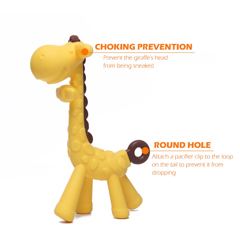 Giraffe Teething Toy Pacifier Chain Accessory Giraffe Teething Toy Pacifier Chain Accessory