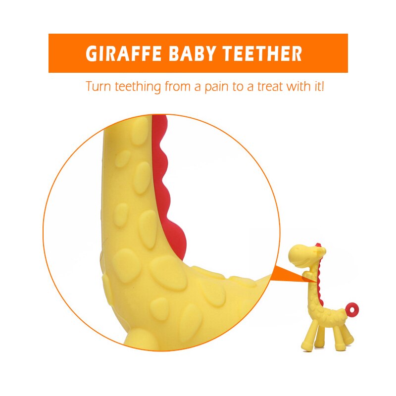 Giraffe Teething Toy Pacifier Chain Accessory Giraffe Teething Toy Pacifier Chain Accessory