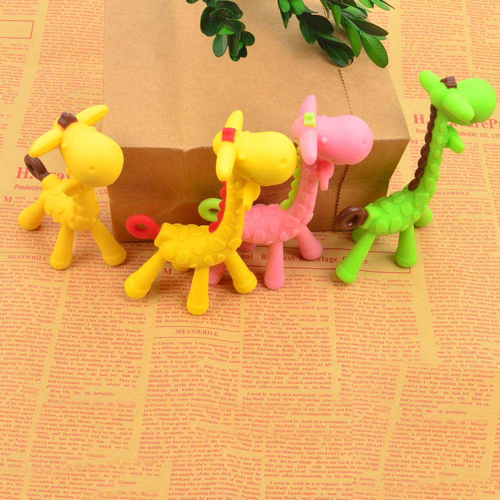 Giraffe Teething Toy Pacifier Chain Accessory Giraffe Teething Toy Pacifier Chain Accessory