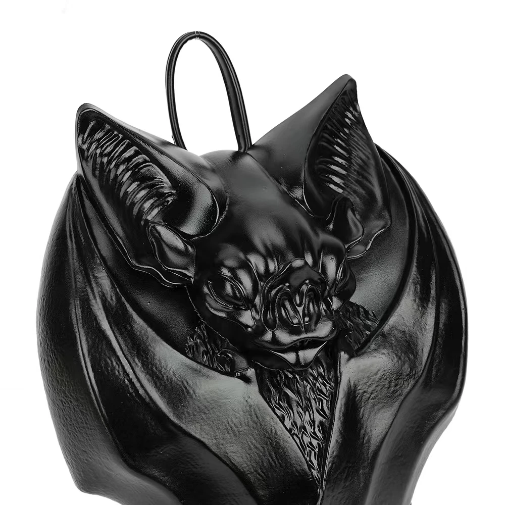 Girl Gothic Black Bat Shaped Halloween Backpack Handbag High Quality Bags Girl Gothic Black Bat Shaped Halloween Backpack Handbag High Quality Bags