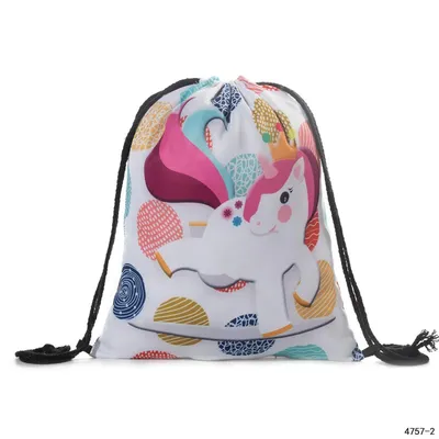 Girls Drawstring Bag Cute Printed Bag Girls Drawstring Bag Cute Printed Bag