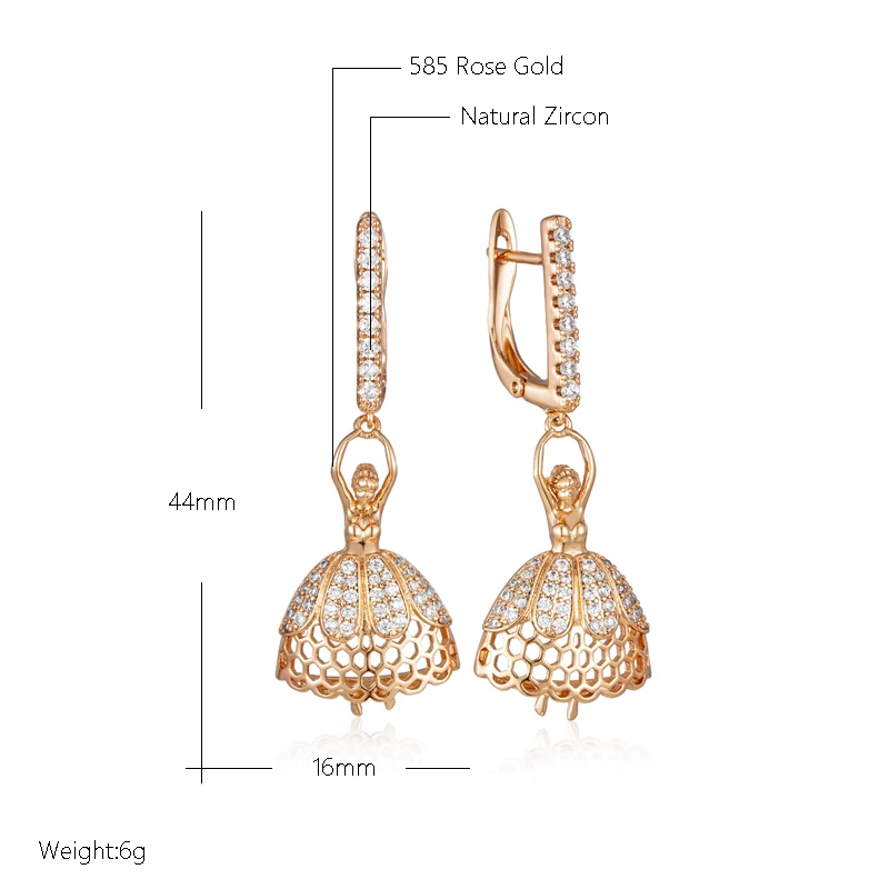 Girls Fashionable Ballerina Earrings Girls Fashionable Ballerina Earrings