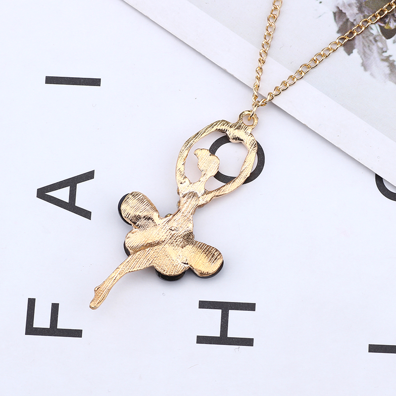 Girls Fashionable Ballerina Necklace Girls Fashionable Ballerina Necklace