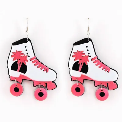Girls Fashionable Roller Skate Earrings Girls Fashionable Roller Skate Earrings