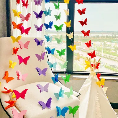 Girls Hanging Decoration Butterfly Garland