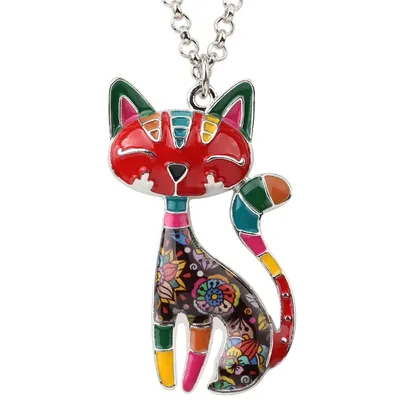 Girls Lovely Cat Pendant Necklace Girls Lovely Cat Pendant Necklace
