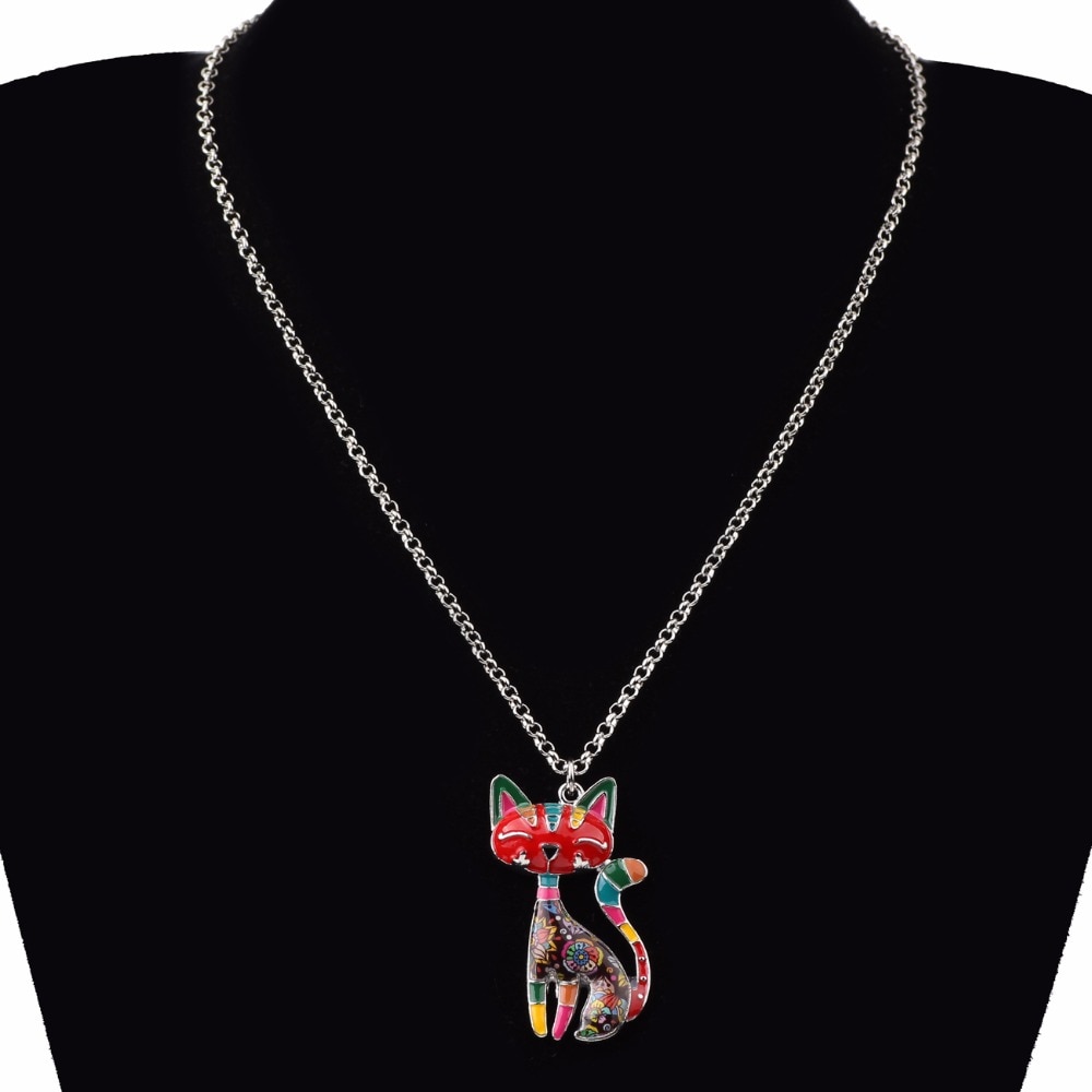 Girls Lovely Cat Pendant Necklace Girls Lovely Cat Pendant Necklace