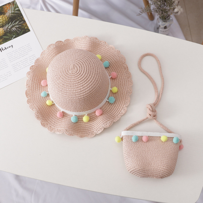 Girls Sun Hat and Shoulder Bag Set Girls Sun Hat and Shoulder Bag Set