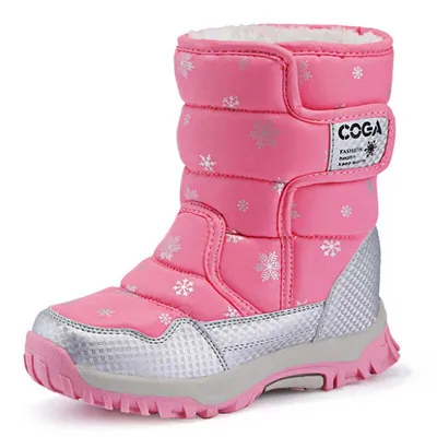 Girls Waterproof Snow Boots With Plush Lining Girls Waterproof Snow Boots With Plush Lining