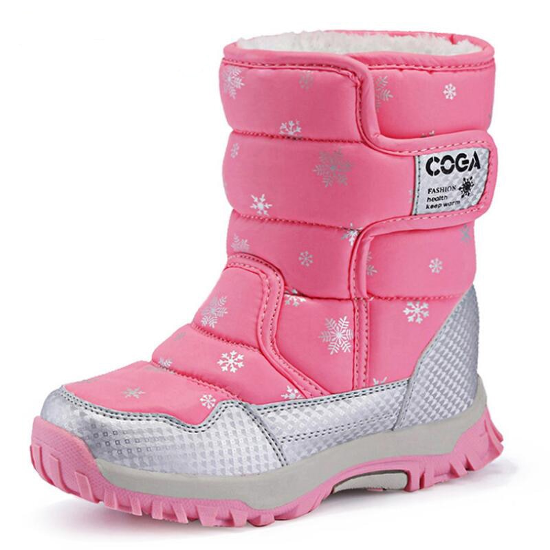 Girls Waterproof Snow Boots With Plush Lining Girls Waterproof Snow Boots With Plush Lining