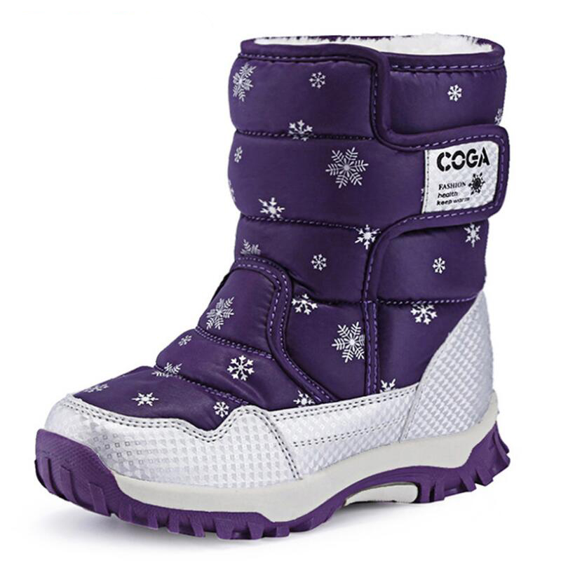 Girls Waterproof Snow Boots With Plush Lining Girls Waterproof Snow Boots With Plush Lining