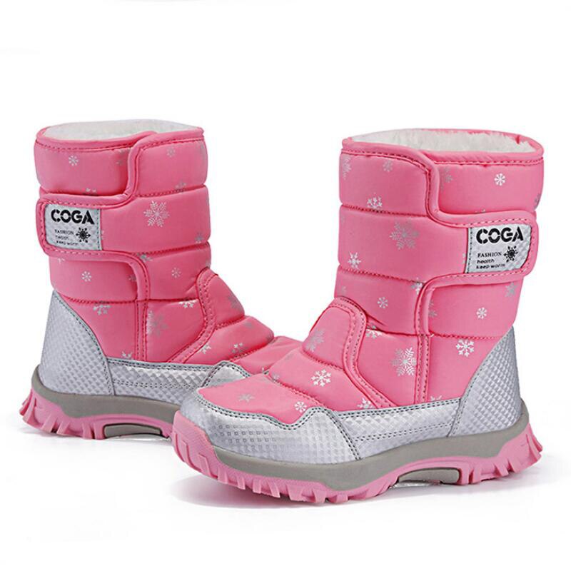 Girls Waterproof Snow Boots With Plush Lining Girls Waterproof Snow Boots With Plush Lining
