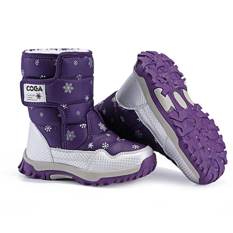 Girls Waterproof Snow Boots With Plush Lining Girls Waterproof Snow Boots With Plush Lining