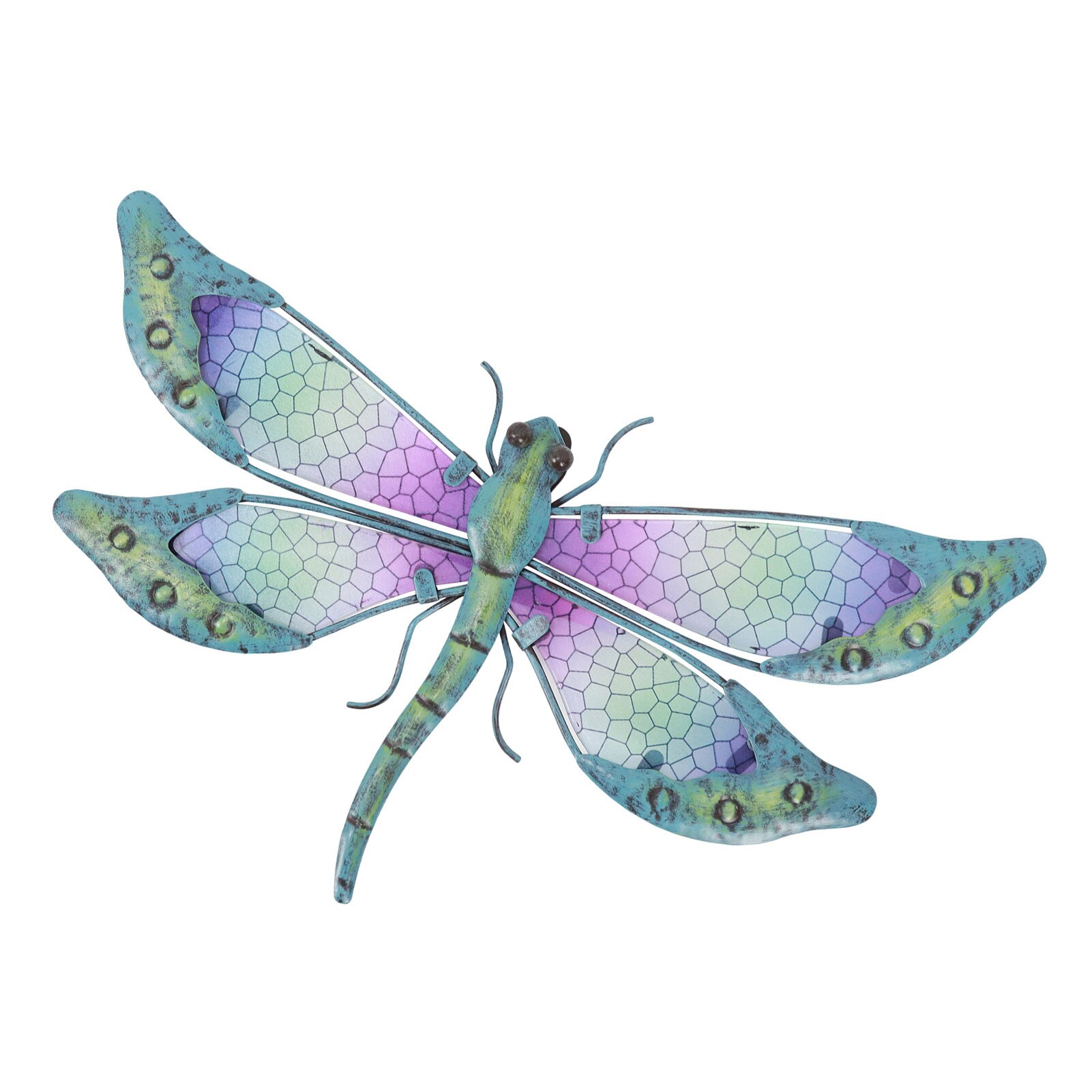 Glass and Metal Dragonfly Wall Art Decor Glass and Metal Dragonfly Wall Art Decor