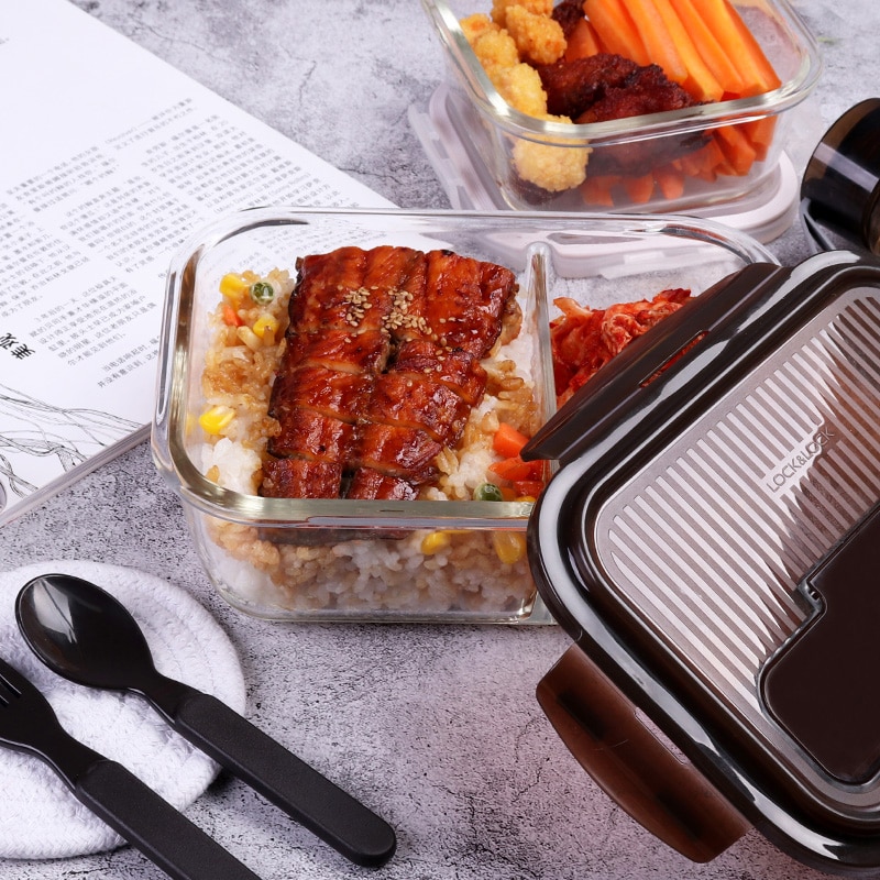Glass Bento Box Food Container Glass Bento Box Food Container