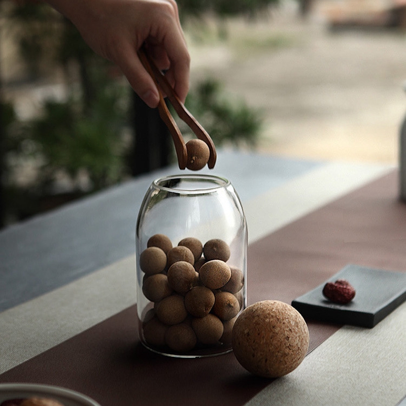 Glass Canister with Cork Lid Kitchen Organizer Glass Canister with Cork Lid Kitchen Organizer