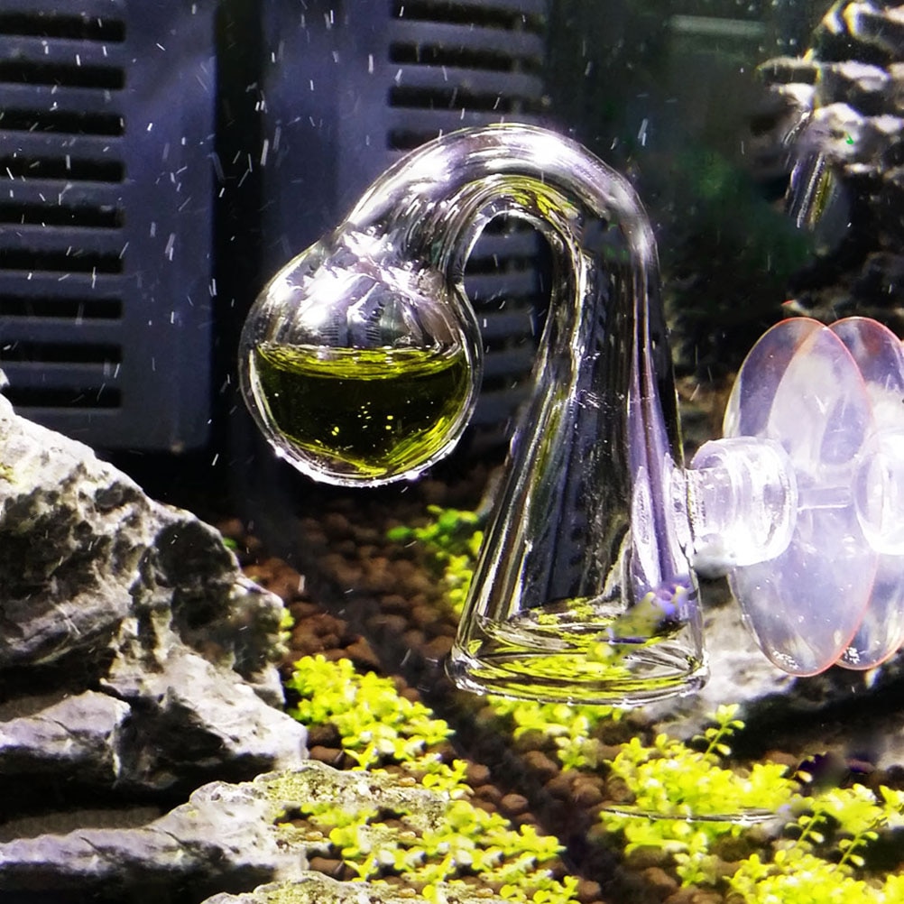 Glass Co2 Indicator Aquarium with Suction Glass Co2 Indicator Aquarium with Suction