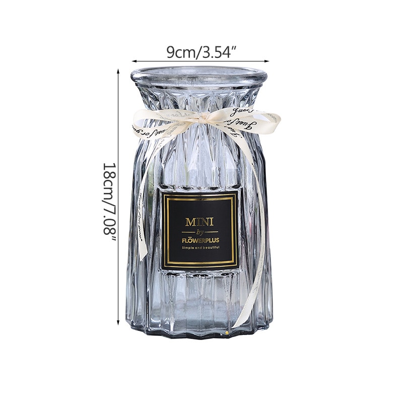 Glass Flower Vase Home Decoration