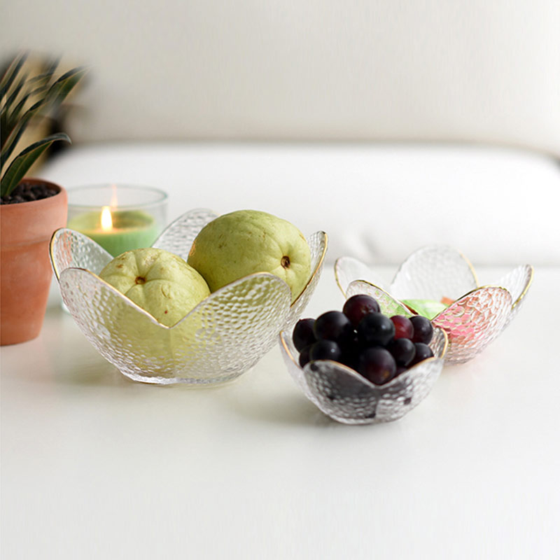 Glass Fruit Bowl Decorative Crystal Bowl Glass Fruit Bowl Decorative Crystal Bowl