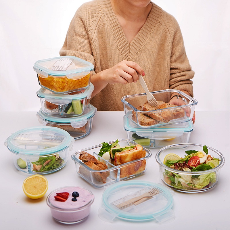 Glass Lunch Box Food Container Glass Lunch Box Food Container