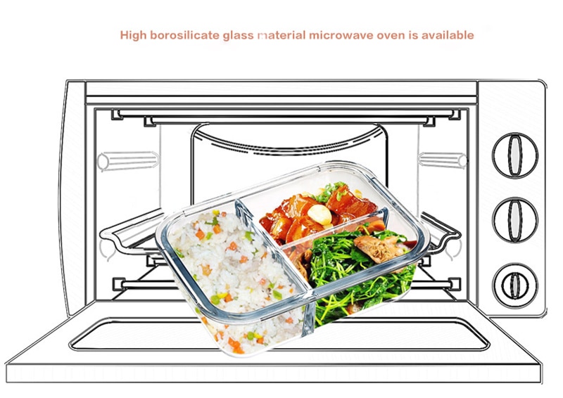 Glass Lunch Box Food Container Glass Lunch Box Food Container