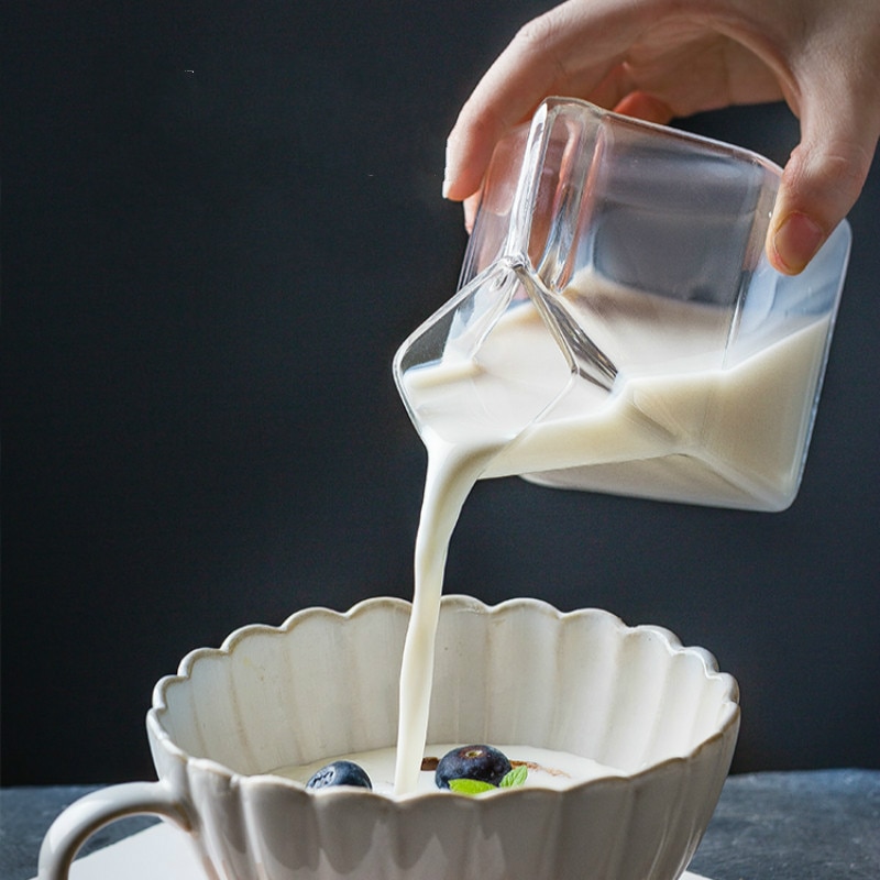 Glass Milk Carton Drink Container