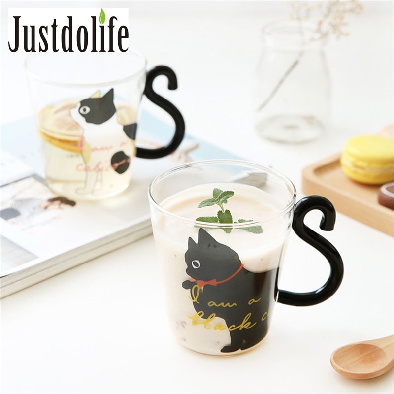 Glass Mugs Cat Creative Cups Glass Mugs Cat Creative Cups