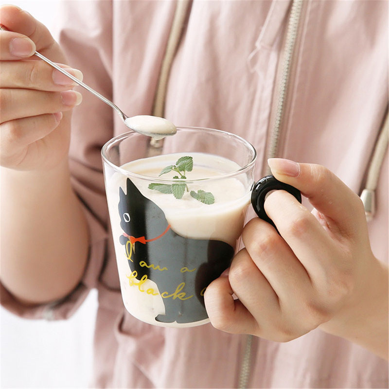 Glass Mugs Cat Creative Cups Glass Mugs Cat Creative Cups