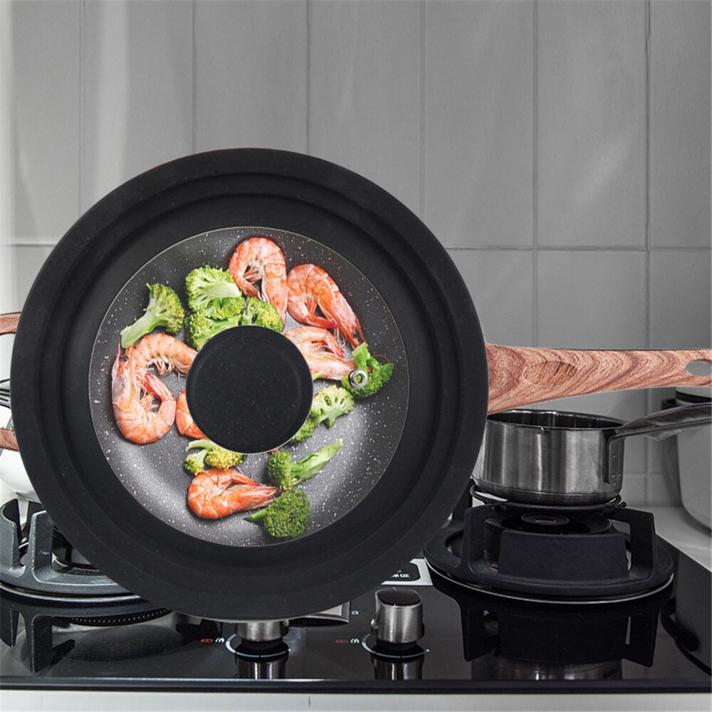 Glass Pan Lid Cover (3 Sizes in 1) Glass Pan Lid Cover (3 Sizes in 1)
