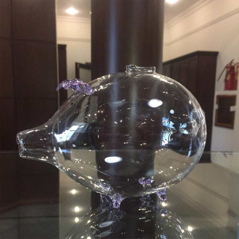 Glass Piggy Bank Coin Jar Glass Piggy Bank Coin Jar