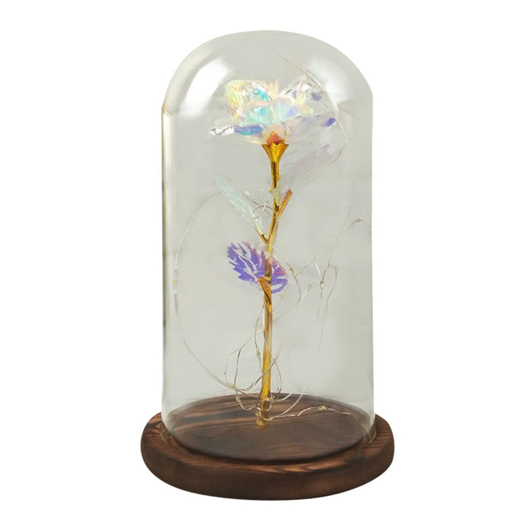 Glass Rose Artificial Flower Decoration Glass Rose Artificial Flower Decoration