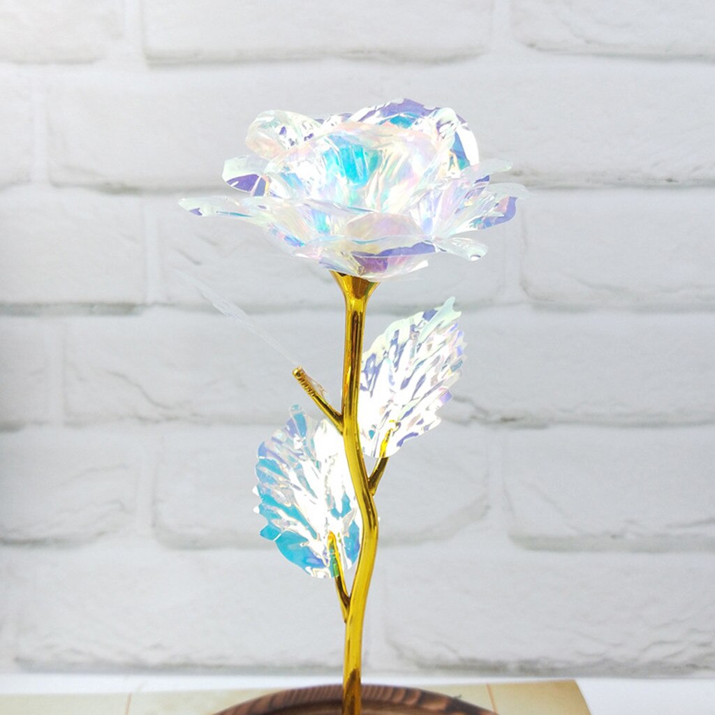 Glass Rose Artificial Flower Decoration Glass Rose Artificial Flower Decoration