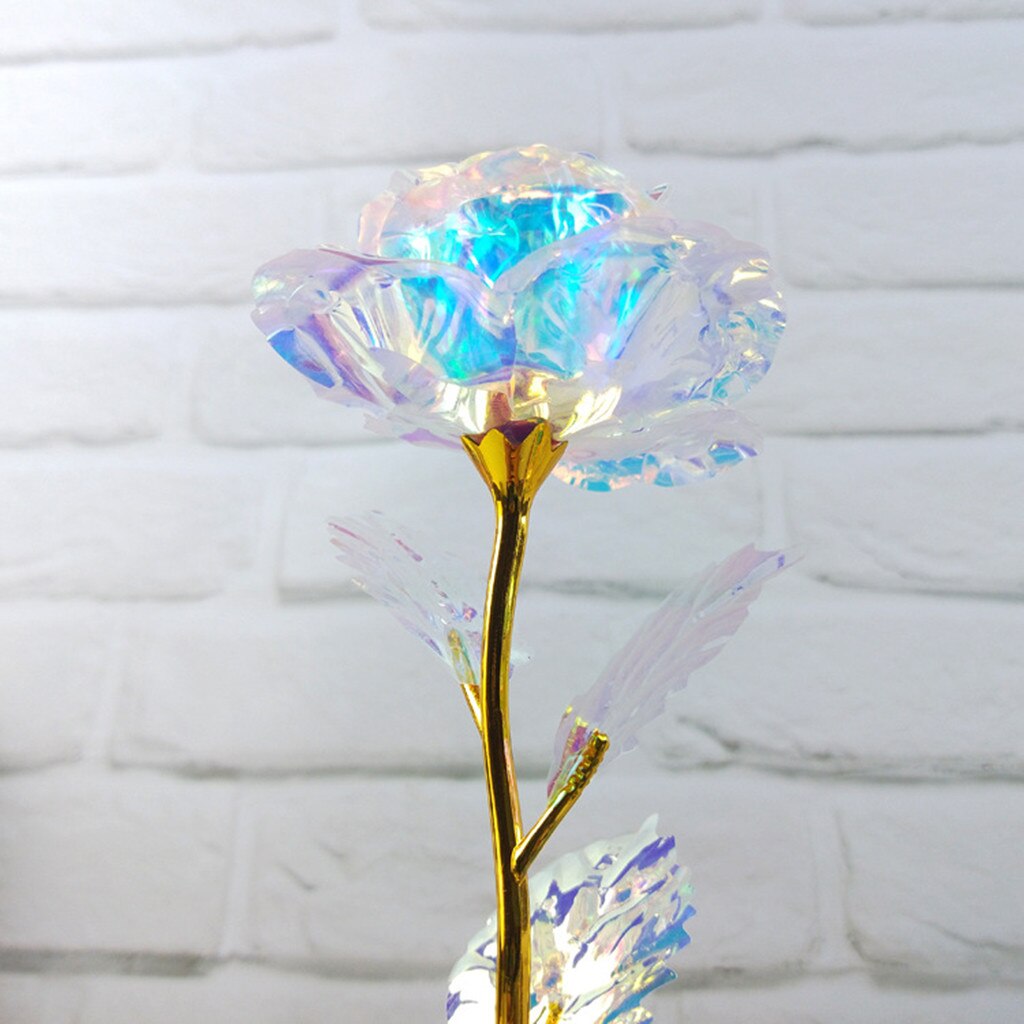 Glass Rose Artificial Flower Decoration Glass Rose Artificial Flower Decoration