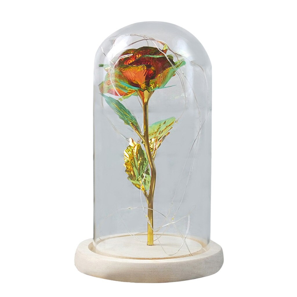 Glass Rose Artificial Flower Decoration Glass Rose Artificial Flower Decoration