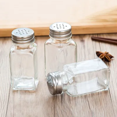 Glass Spice Jar Condiments Bottle Glass Spice Jar Condiments Bottle