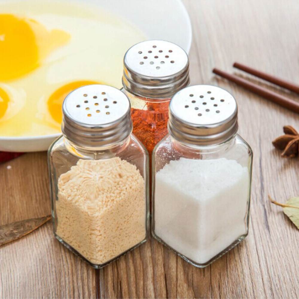 Glass Spice Jar Condiments Bottle Glass Spice Jar Condiments Bottle