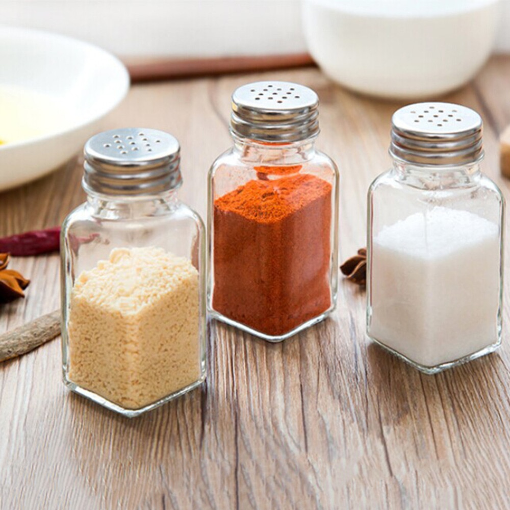 Glass Spice Jar Condiments Bottle Glass Spice Jar Condiments Bottle