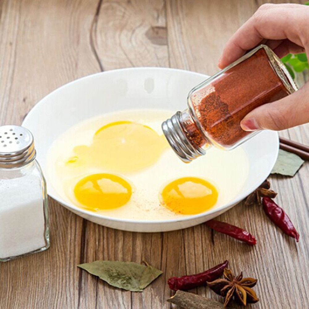 Glass Spice Jar Condiments Bottle Glass Spice Jar Condiments Bottle