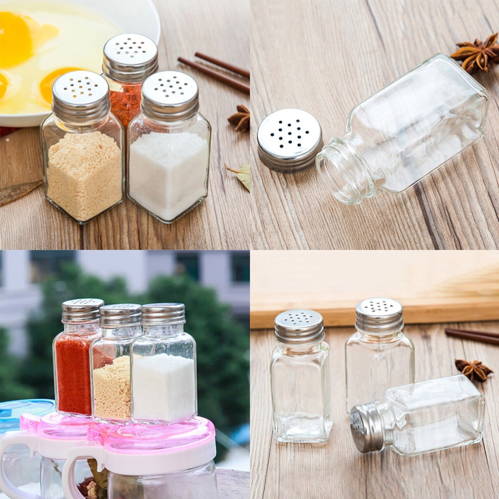 Glass Spice Jar Condiments Bottle Glass Spice Jar Condiments Bottle