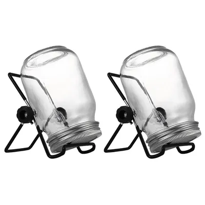 Glass Sprouting Jar with Stand (2 Sets) Glass Sprouting Jar with Stand (2 Sets)