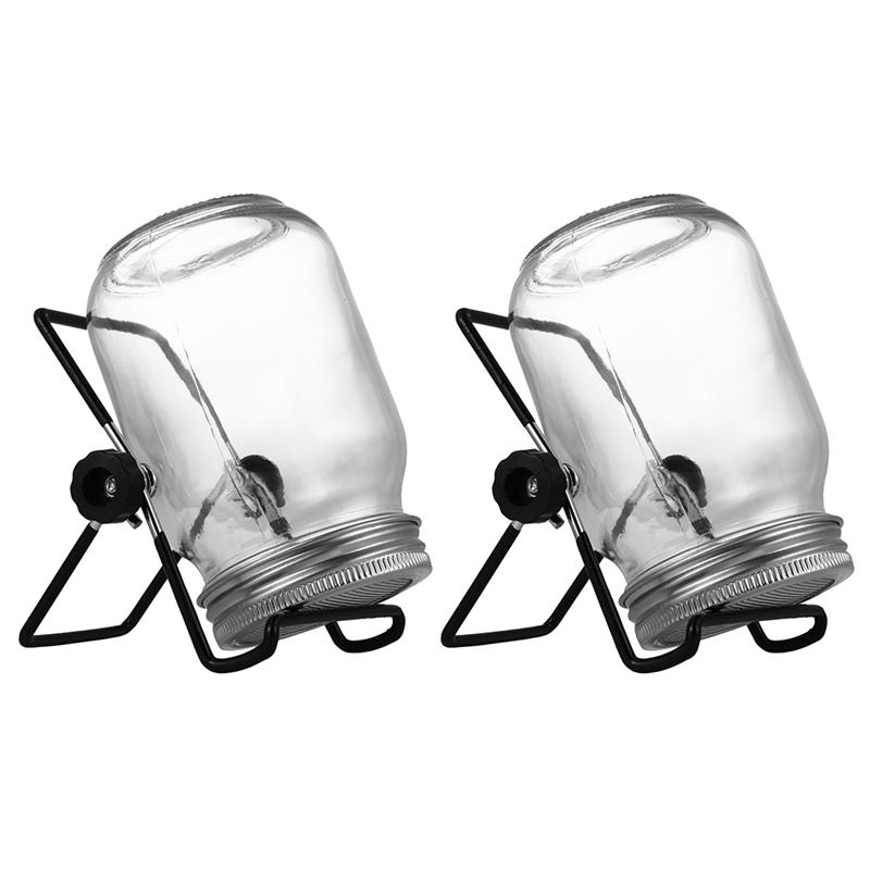 Glass Sprouting Jar with Stand (2 Sets)