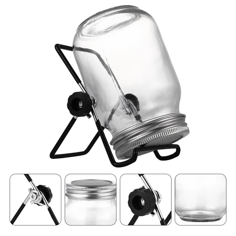 Glass Sprouting Jar with Stand (2 Sets) Glass Sprouting Jar with Stand (2 Sets)
