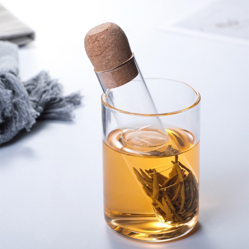 Glass Tea Infuser with Cork Stopper