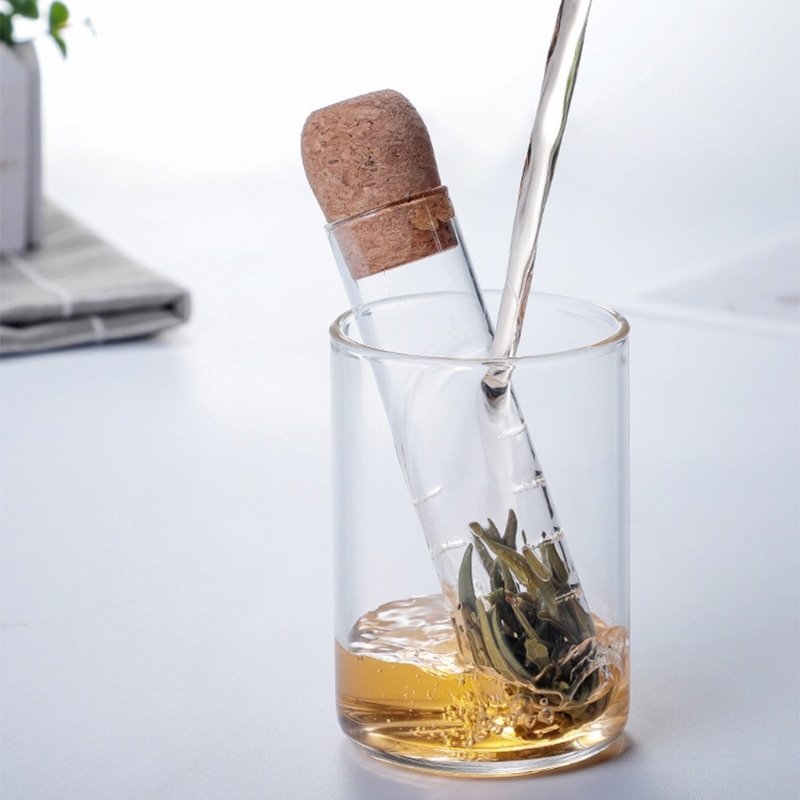 Glass Tea Infuser with Cork Stopper