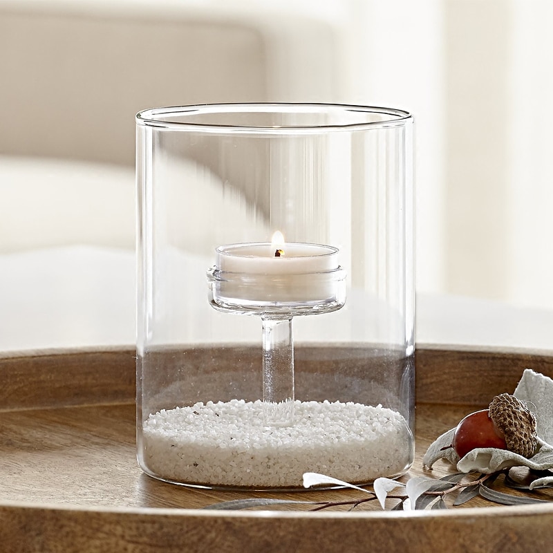 Glass Tea Light Holder 3pc Set Glass Tea Light Holder 3pc Set