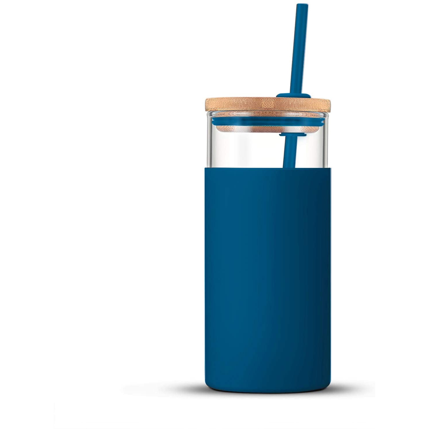 Glass Tumbler with Straw (500ml) Glass Tumbler with Straw (500ml)