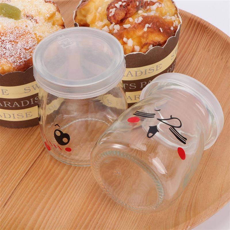 Glass Yogurt Jars Pudding Bottles (6 pcs) Glass Yogurt Jars Pudding Bottles (6 pcs)